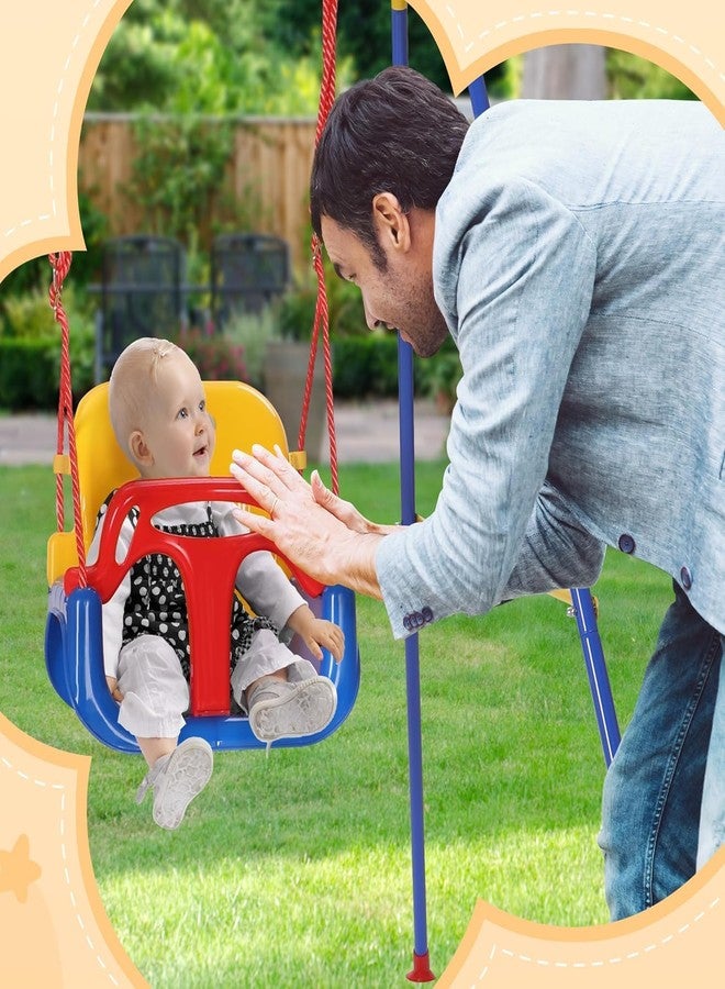 MAPPLE CREATION Toddler Swing Set with 4 Sandbags, Indoor/Outdoor Baby Swing with Foldable Metal Stand, Kids Swing Set for Backyard, Clear Instructions, Easy to Assemble & Store || Pack of 1 - Image 5